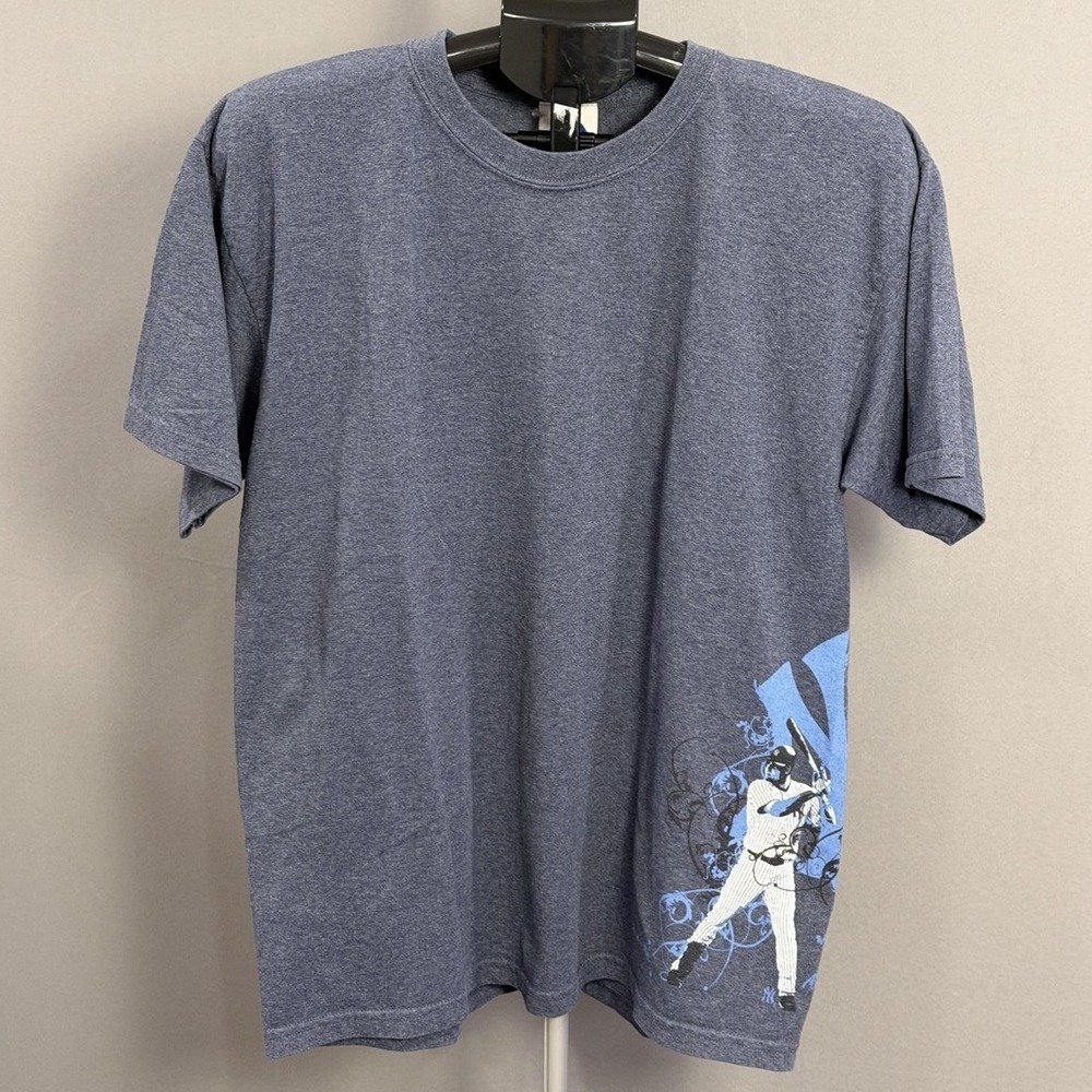 New York Yankees Shirt Mens Large Gray MLB Baseball‎ Teixeira 25 Majestic